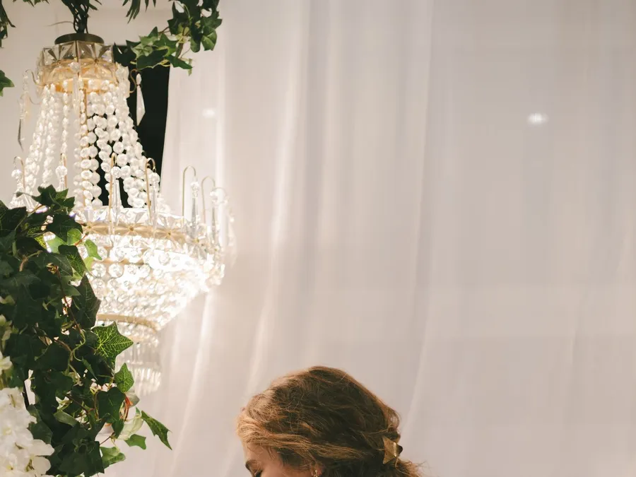 Woman Preparing Wedding Decoration